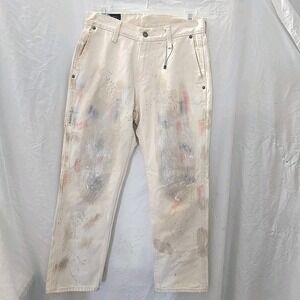 Abercrombie & Fitch Pants Mens 28x30 Kennan Straight Paint Splatter Hipster Y2K